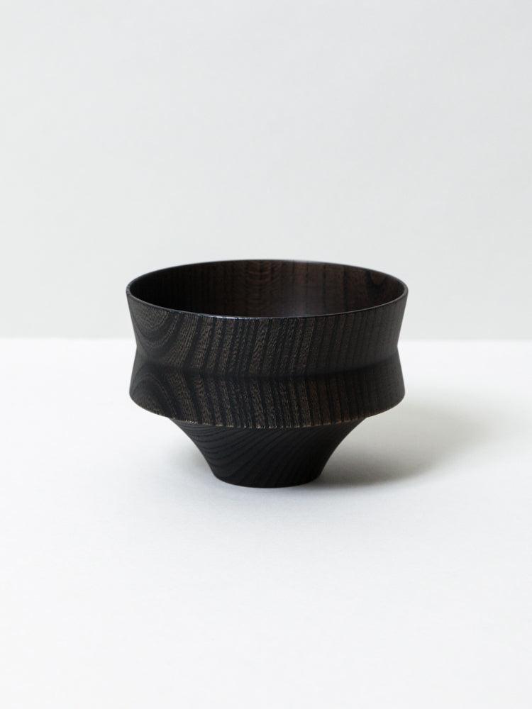 Tsumugi Wooden Bowl - Kine, Black