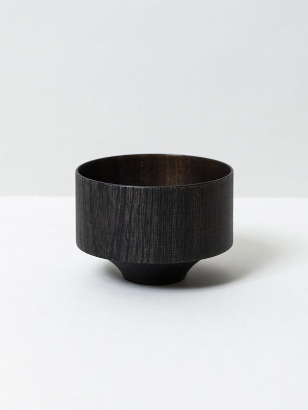 Tsumugi Wooden Bowl - Tsubo, Black
