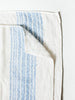 Flax Line Organics Towel, Blue-Ivory - MORIHATA