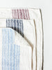 Flax Line Organics Towel, Navy-Ivory - MORIHATA