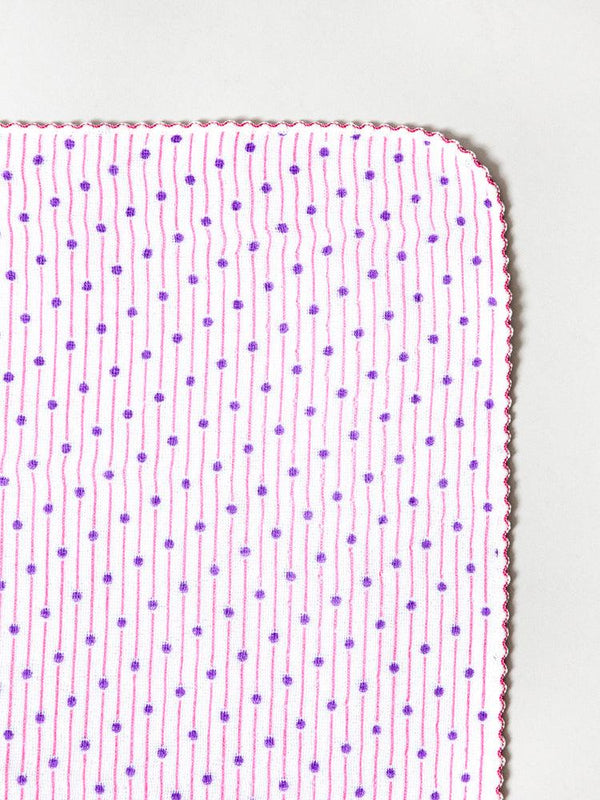 Haikara Little Handkerchief Pattern, Sudare Pink