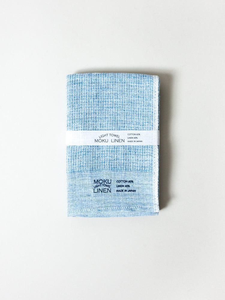 Moku Linen Towel, Blue - MORIHATA
