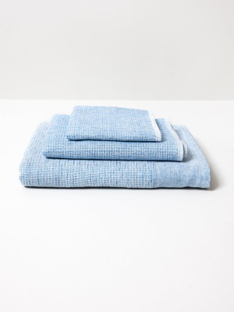 Moku Linen Towel, Blue