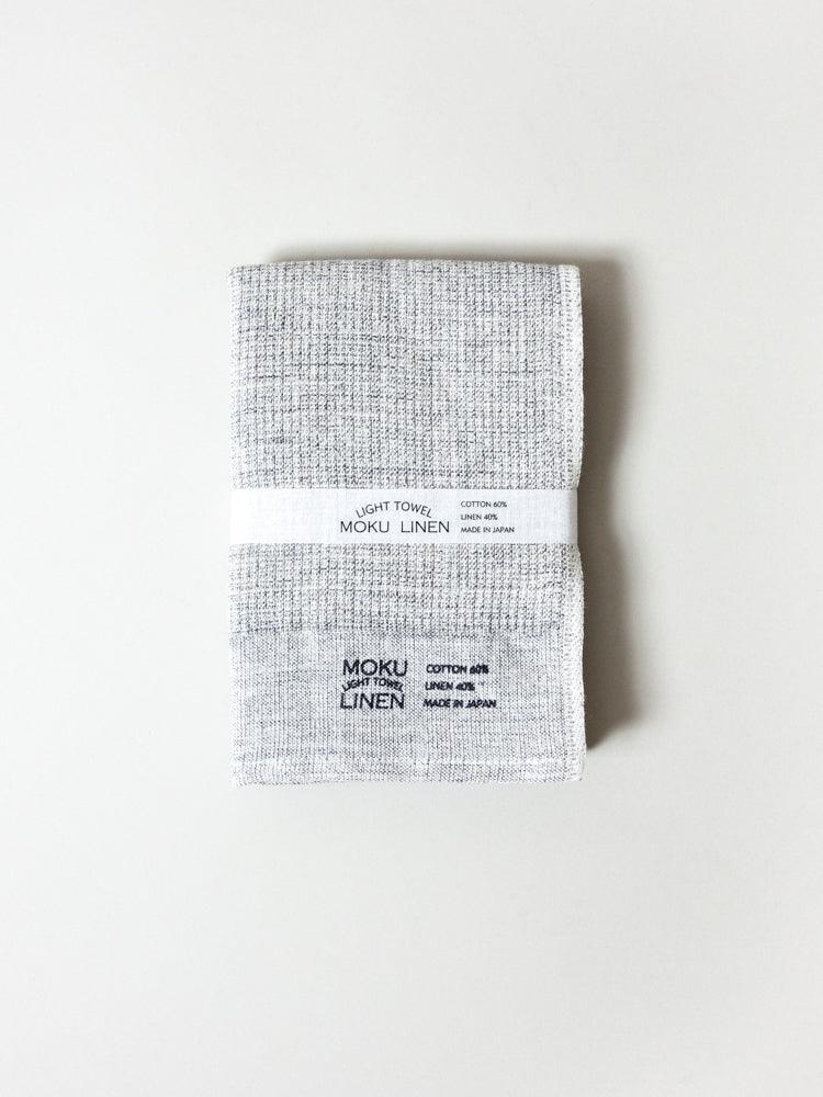Moku Linen Towel, Charcoal