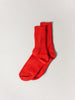 Sasawashi Ribbed Socks, Red