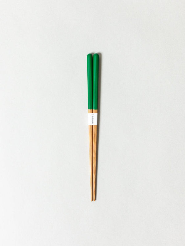 Yamachiku Geometric Pattern Lacquered White Bamboo Reusable Chopsticks, MUSUBI KILN