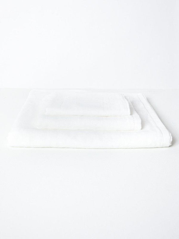 Gauze Towel, White - MORIHATA