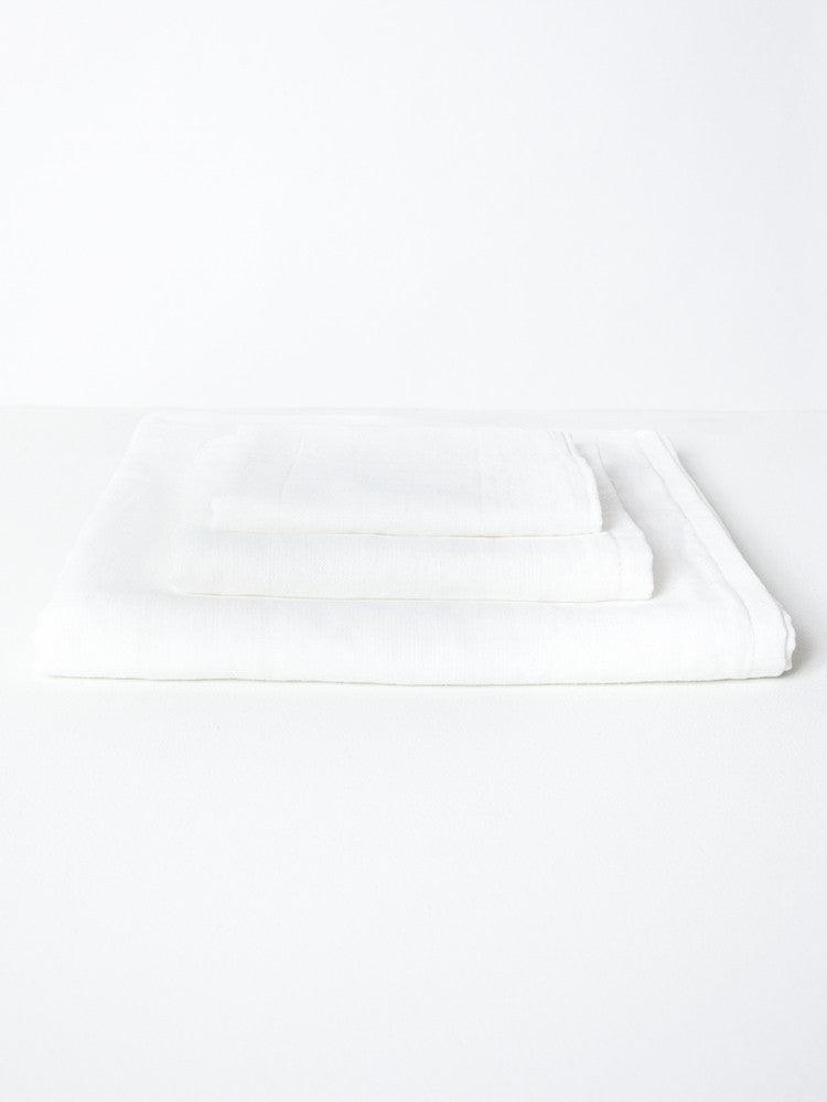 Gauze Towel, White - MORIHATA